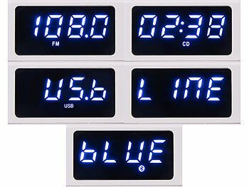 auvisio Tragbarer Akku-CD-Spieler & UKW-Radio, Bluetooth, Timer, USB, AUX Elektroniktrade Switzerland