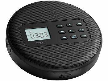 auvisio Tragbarer CD-Player mit Akku, Lautsprecher, Bluetooth, USB-Player, 5 W elektroniktrade Switzerland