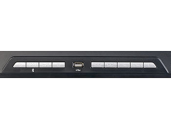 auvisio Vertikale Stereoanlage mit Bluetooth, CD, MP3, Radio, AUX, NFC, 20 W Elektroniktrade Switzerland