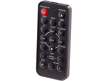 auvisio Vertikale Stereoanlage mit Bluetooth, CD, MP3, Radio, AUX, NFC, 20 W Elektroniktrade Switzerland