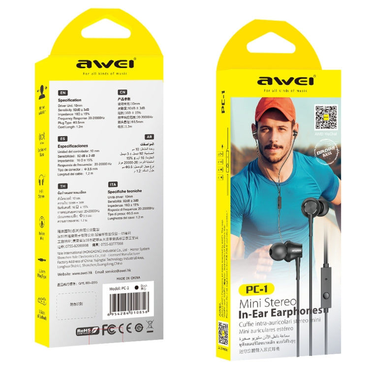 awei awei PC-1 Mini-Stereo-In-Ear-Headset Kopfhörer Elektroniktrade Switzerland
