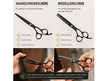 Sichler Beauty Profi-Haarscheren-Set mit Haarschneide- und Modellierschere, Kamm, 17 cm erhältlich auf eMall