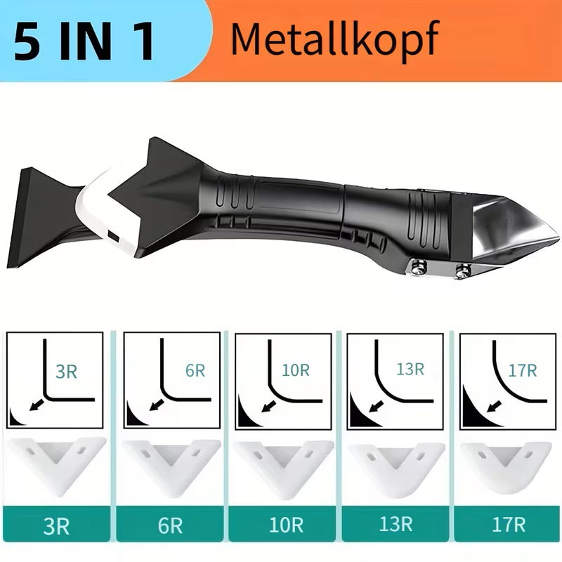 5-in-1 Silikon-Dichtungs-Tool-Kit - Multifunktionales Fugen-Entferner Set