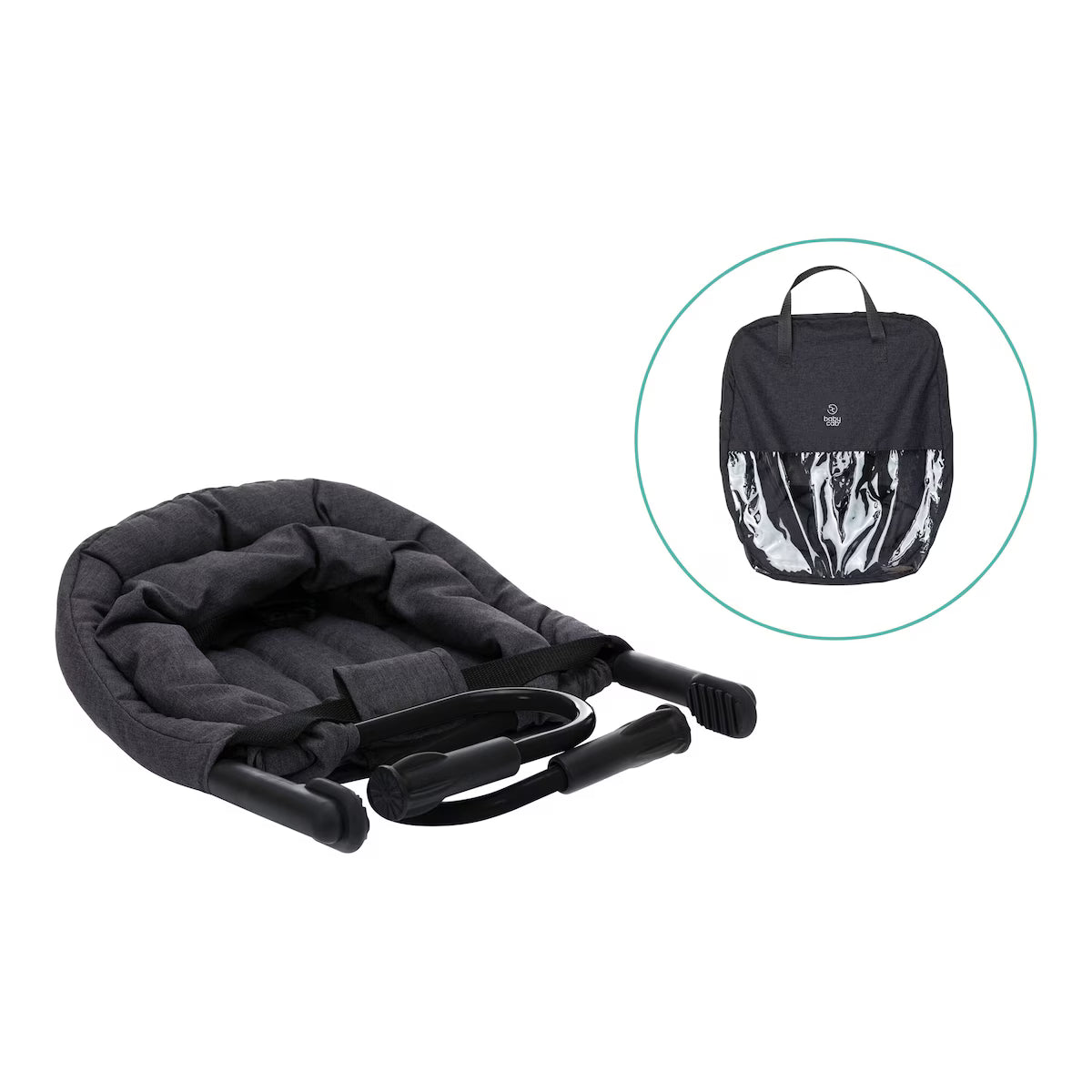 Tischsitz Flexi für Tischplatte Stärke 2-8,5 cm dunkelgrau