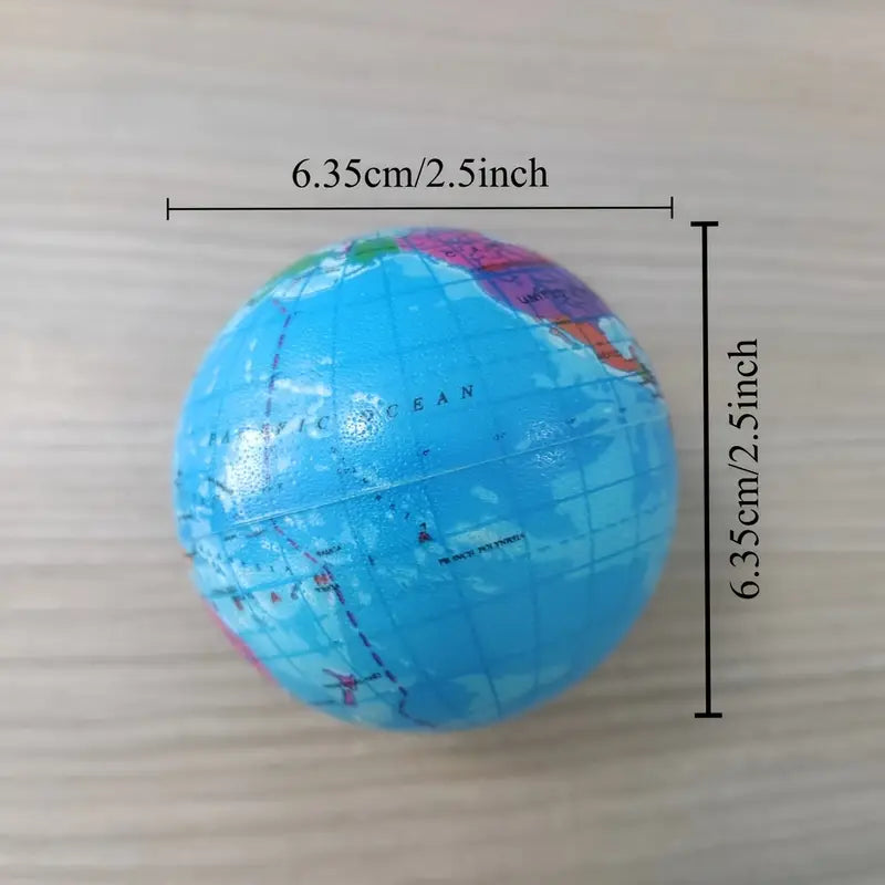 12er Set Weltkugelbälle aus Kunststoff, 6.35 für Kinder oder Hunde