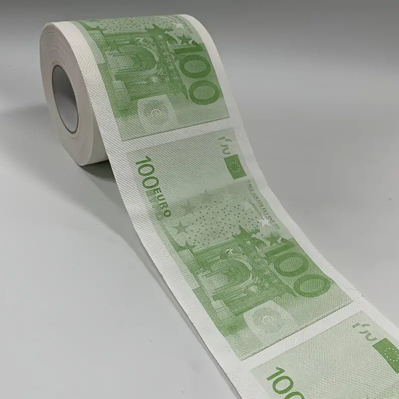 Lustige Bedruckte Toilettenpapierrolle, 50/100/200/500 Euro