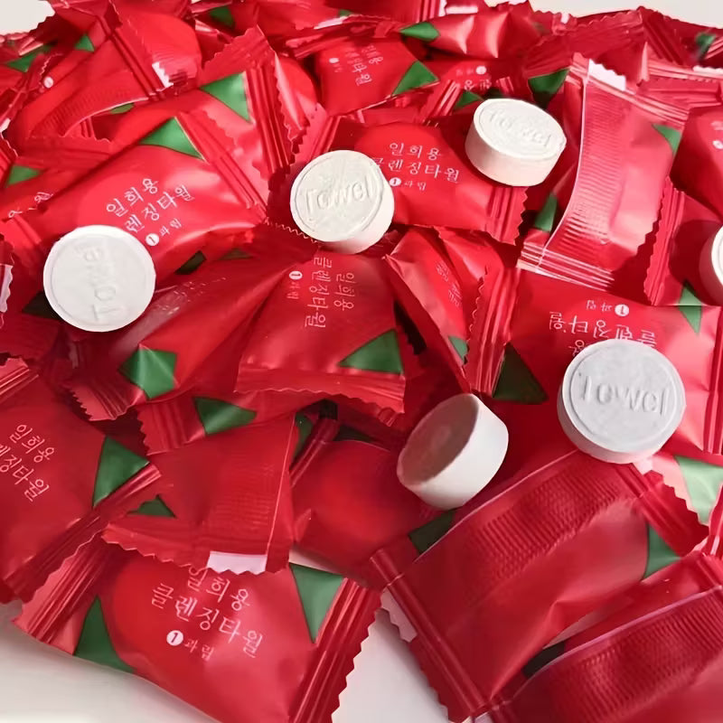 Komprimiertes Handtuch/Gesichtstuch, Einzeln Verpackt, 20x20 cm