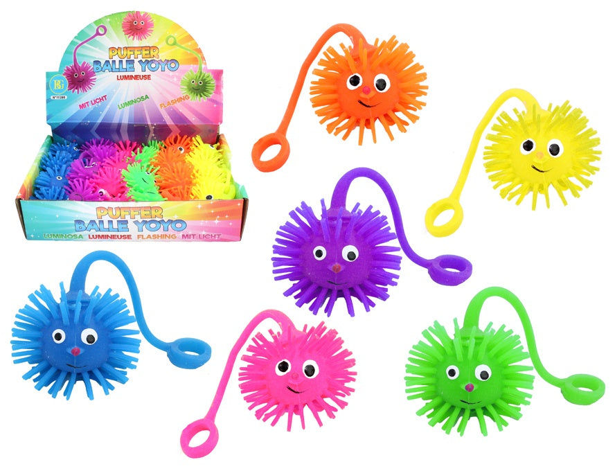 BG Fluffy Ball mit Licht 6 Farben sortiert ca 5 cm Elektroniktrade Switzerland