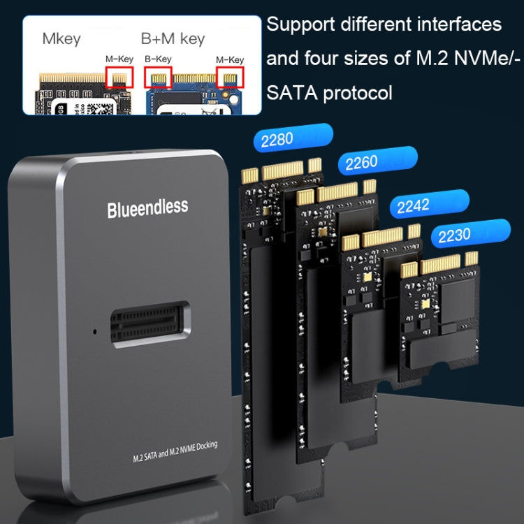 Blueendless Blueendless SD03 M.2 SATA/NVME Dual Protocol Solid-State-Festplattenbasis, SD03 (M.2 SATA/NVME Dual Protocol) elektroniktrade Switzerland