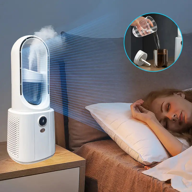 Tragbarer flügelloser Ventilator, 6-Gang-Mini-Kühlventilator