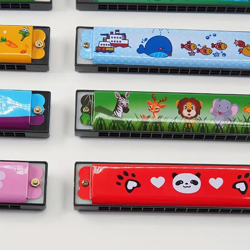 Cartoon-Muster Mundharmonika für Kinder - Zufallslieferung