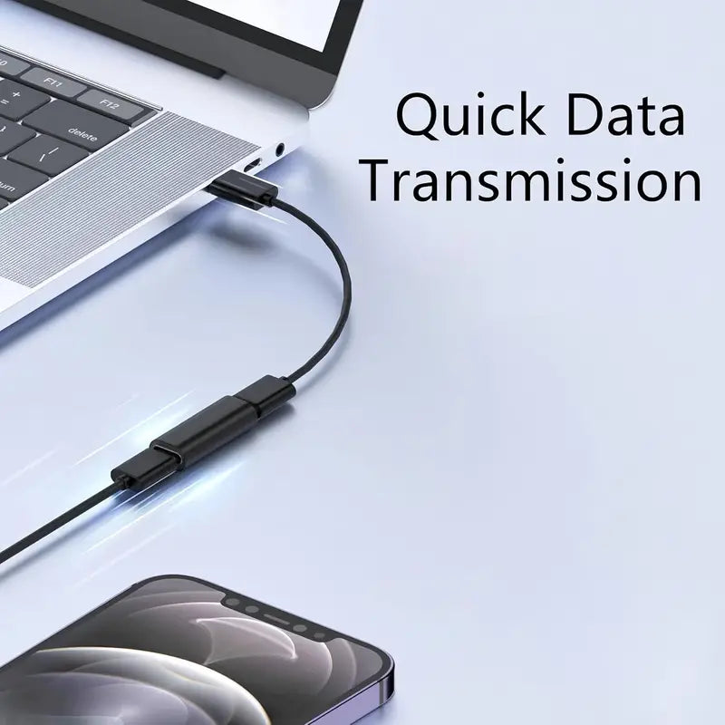 USB-C-Buchse auf Buchse Adapter, USB-C 3.0 5 Gbit/s Kupplung Silber