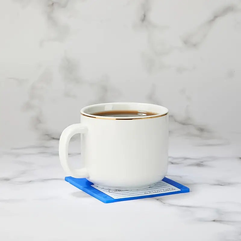 Silikon-Untersetzer-Set im Computer Disketten Design 💾