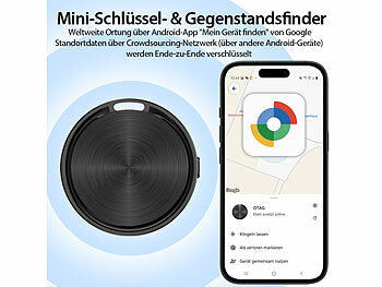 Callstel 4er-Set Mini-Schlüssel- und Gegenstandsfinder für Google-Android Elektroniktrade Switzerland