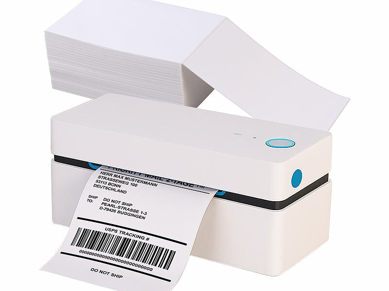 Callstel Versandetiketten-Thermodrucker für 100 x 150 mm, 203 dpi, USB, BT, App (CH-Version) Elektroniktrade Switzerland