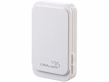 CASAcontrol CASAcontrol Funk-Durchgangsmelder & Alarm, PIR, batteriebetriebene Klingel, weiß elektroniktrade Switzerland