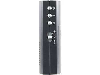 CASAcontrol Funk-Türklingel, Licht- & Ton-Signal, 100 m Reichweite, IPX4, schwarz Elektroniktrade Switzerland