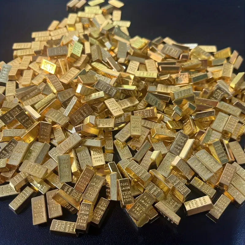 20 Goldbaren, Metallkunstornamente ideal als Geschenk oder Dekoration