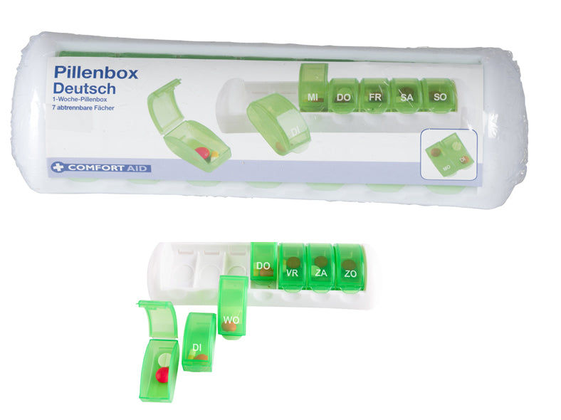 Comfort AID Pillenbox für 7 Tage, abtrennbare Fächer Elektroniktrade Switzerland