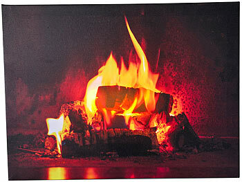 Kunst Zuhause Leinwand Ölgemälde Flammenlicht brennendes Feuerraum