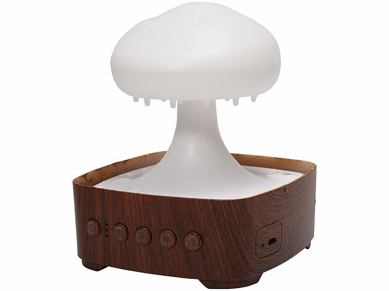 Regenwolke-Luftbefeuchter, USB-C, LED-Farbwechsel, 5 Naturgeräusche