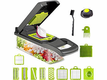 Gemüse Schneider: Rosenstein & Söhne 16in1-Gemüseschneider, Gemüsehobel, Wüfelschneider, Schredder und mehr erhältlich auf eMall