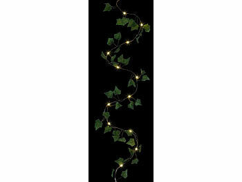 Lunartec LED-Solar-Efeu-Lichterkette mit 120 LEDs, 8 Modi, 12 Meter, IP44 erhältlich auf eMall