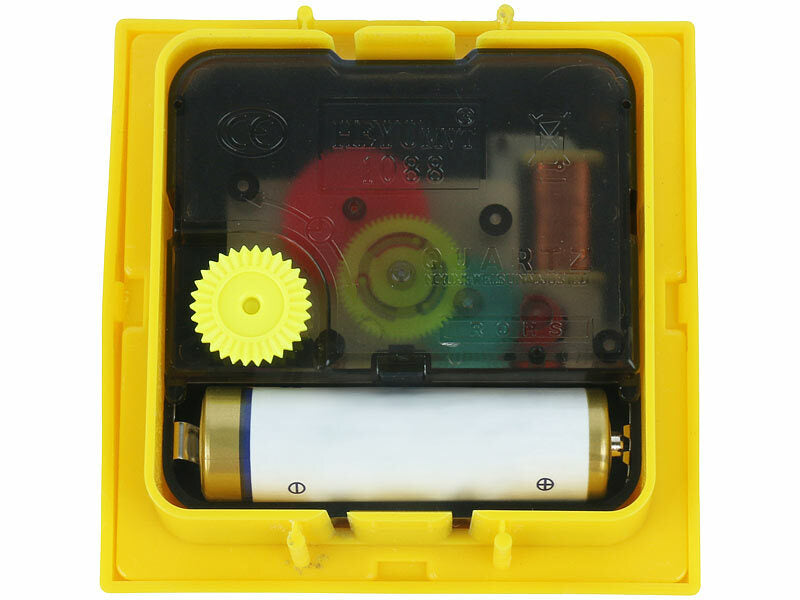 Tischuhr-Bausatz für Kinder, 22 Teile, batteriebetrieben