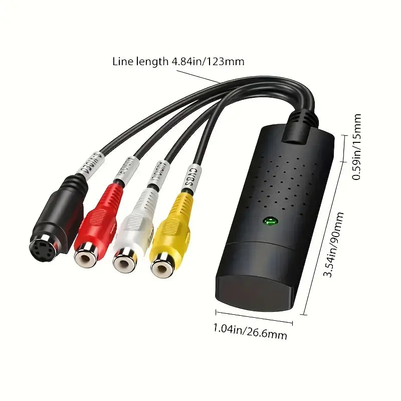 Video Audio Grabber VHS VCR USB Video Capture Card Zu DVD Konverter