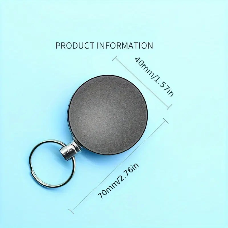 Robuster Einziehbarer Schlüsselanhänger mit Gürtelclip