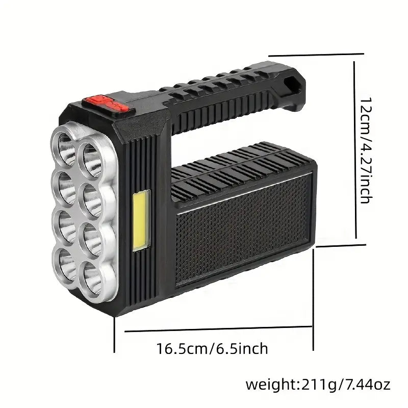 Superhelle Tragbare Solar-LED-Suchscheinwerfer-Taschenlampe