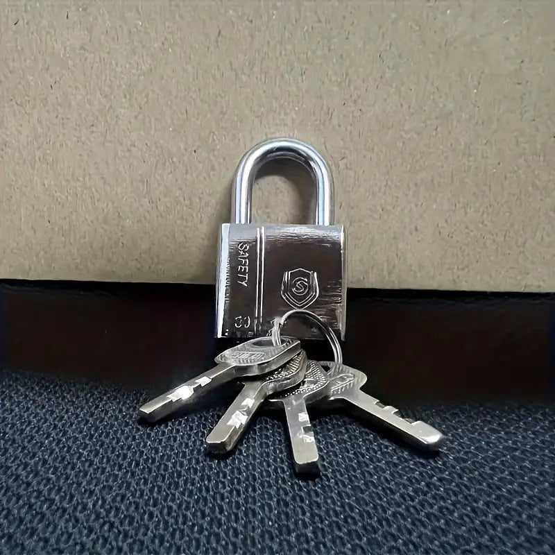 Wasserdichtes, Rostfreies Vorhängeschloss Mit 4 Schlüsseln