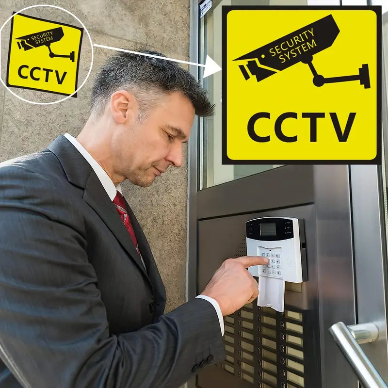 CCTV Videoüberwachung Überwachungskamera Alarm Aufkleber