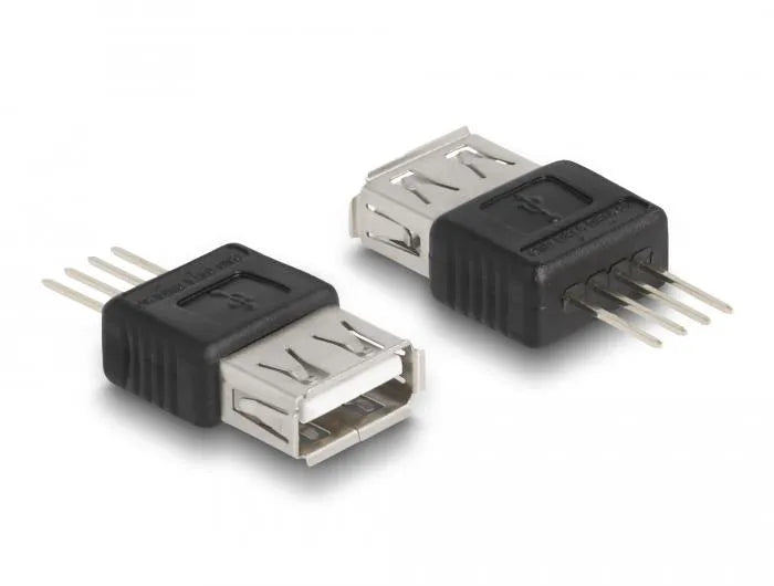 Delock Adapter USB 2.0 Type-A Buchse - 4 Pin elektroniktrade Switzerland