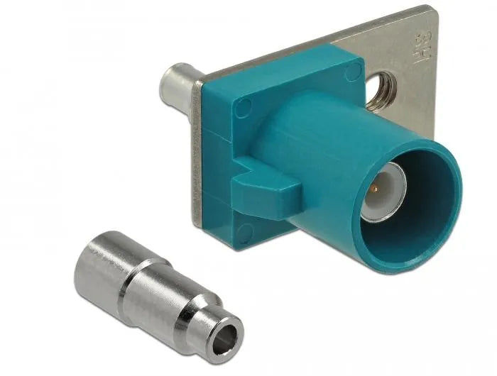 Delock FAKRA Z Stecker Federpin zum Löten 1 vorgestanztes Loch elektroniktrade Switzerland