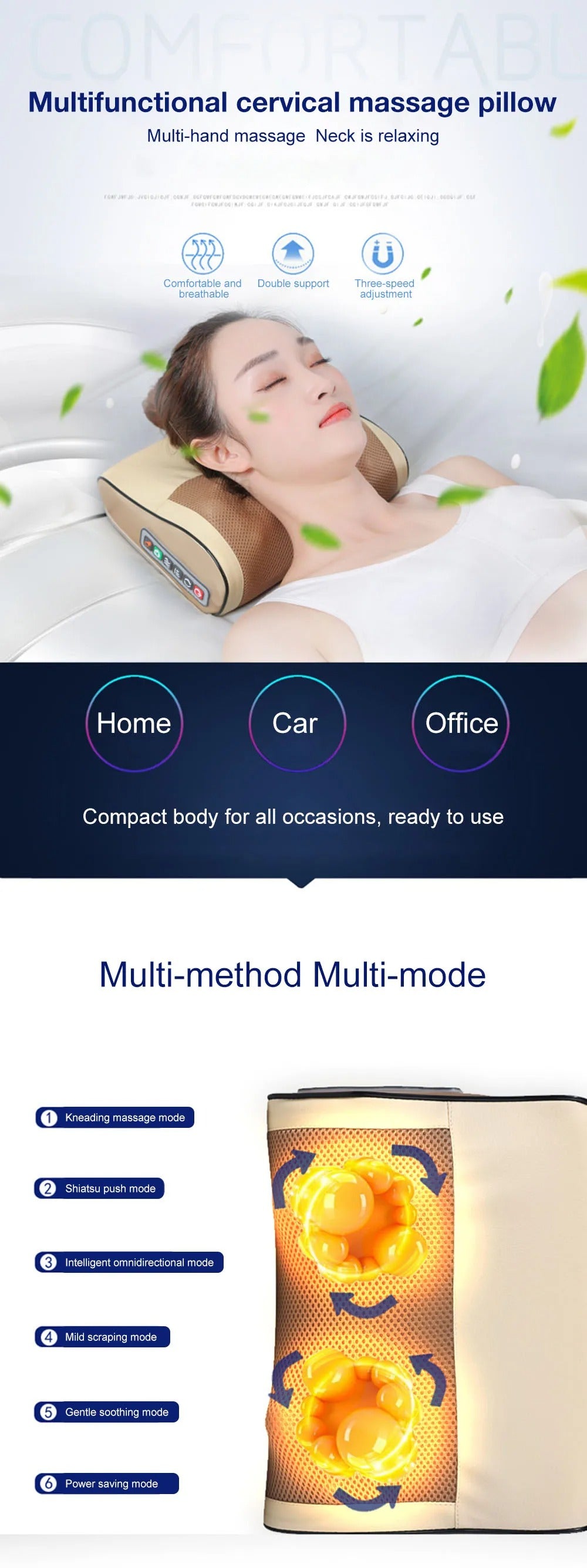 Elektrisches Massage Kissen für Hals & Schulter mit Heizung