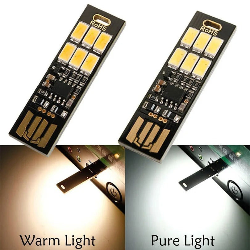 Dimmbares USB Led Licht für Smartphones/PC/Powerbanks (Warmweiß)