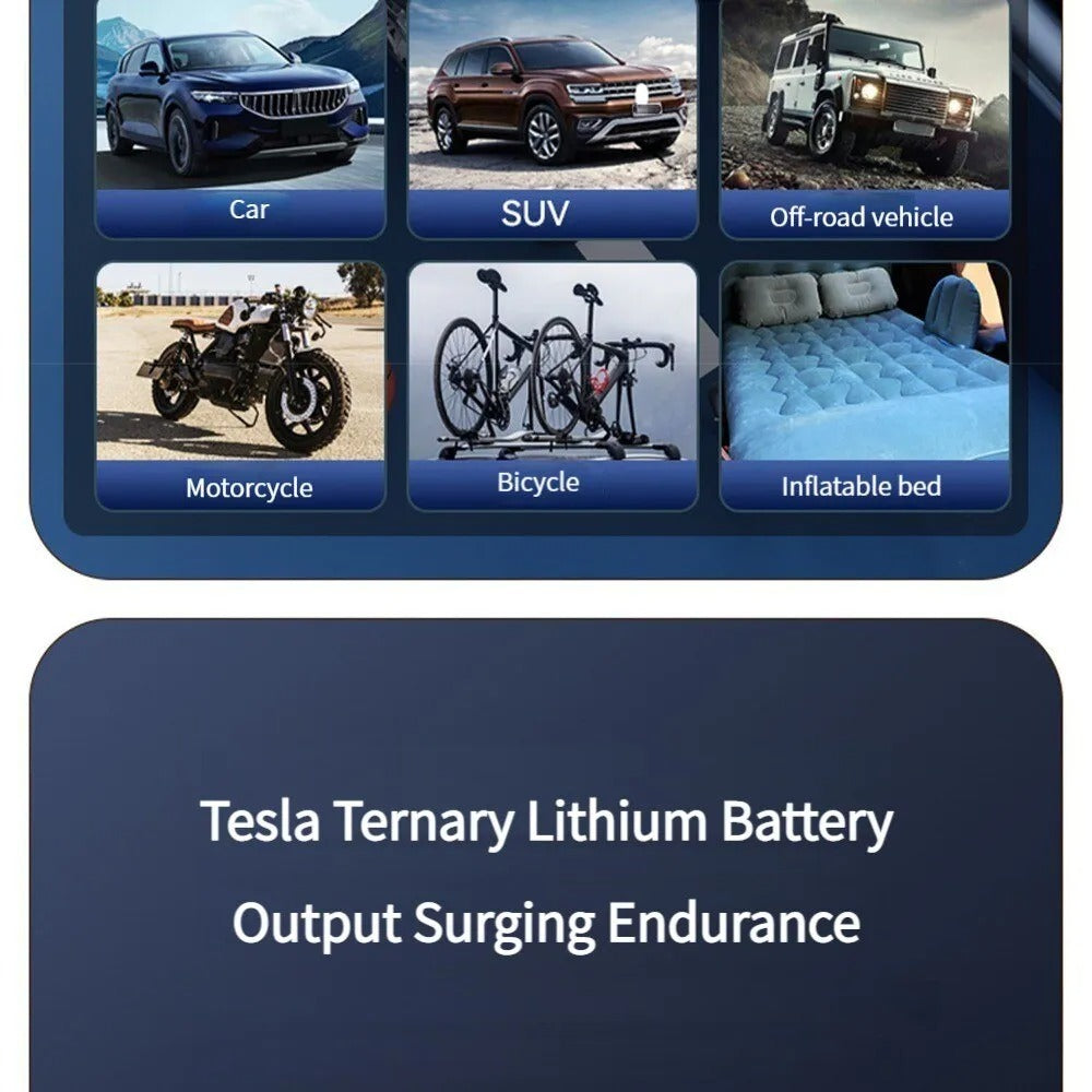 Elektrische Akku Kompressor Pumpe für Fahrräder/Auto/Fußbälle/Motorräder