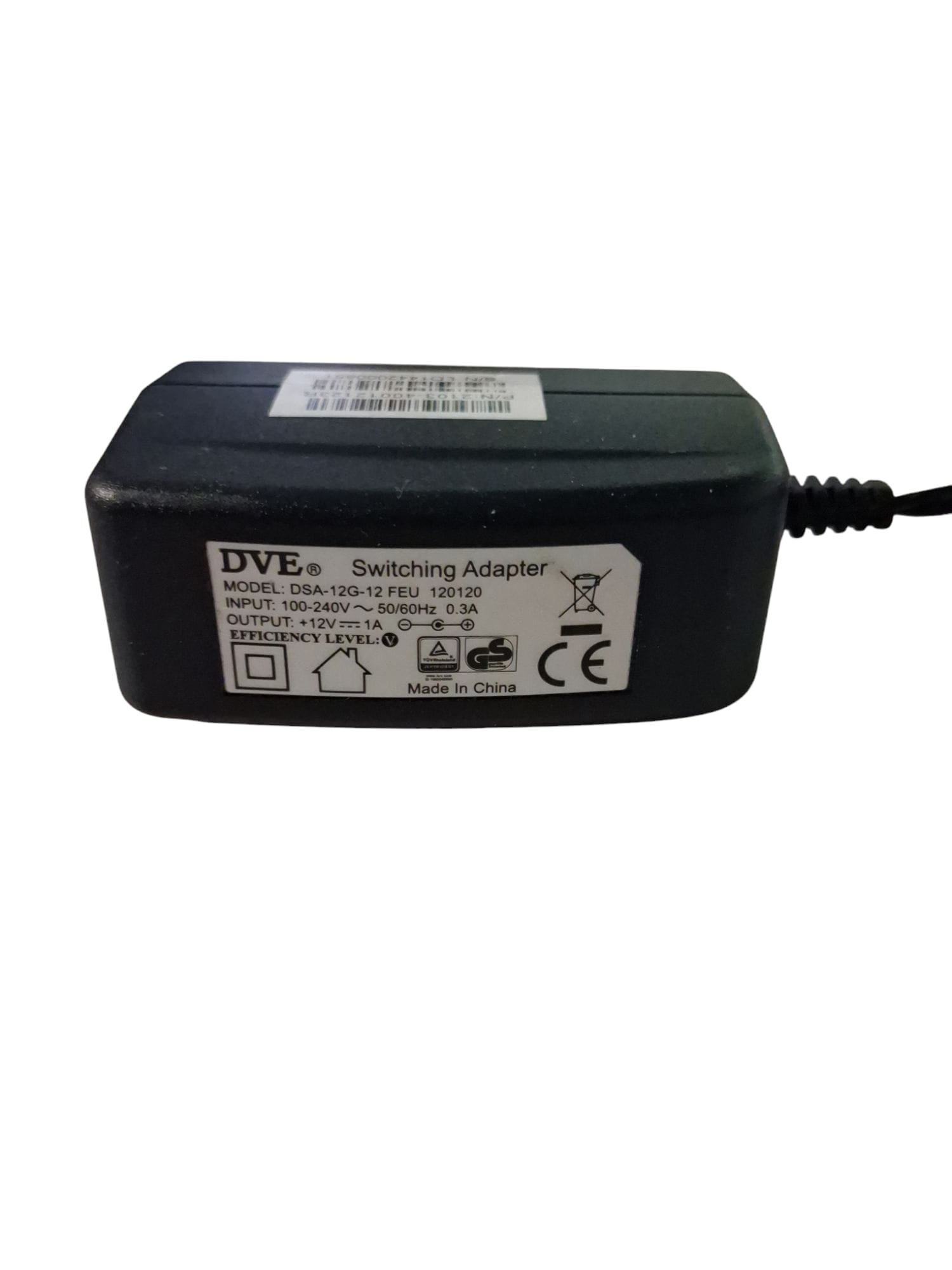 DVE DVE DSA-12G- 12 FEU 120120 12V 1A Netzteil (Gebraucht Artikel) Elektroniktrade Switzerland
