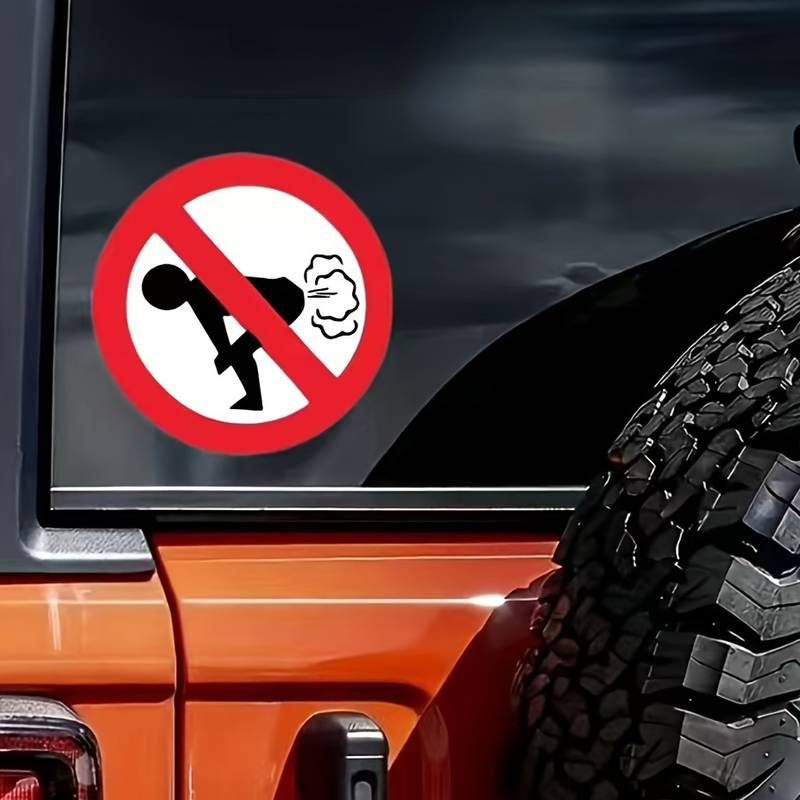 Warnschild „Kein Furz“ Aus PVC, Wasserfest, Selbstklebendes