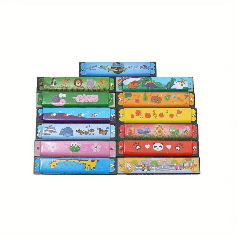 Cartoon-Muster Mundharmonika für Kinder - Zufallslieferung