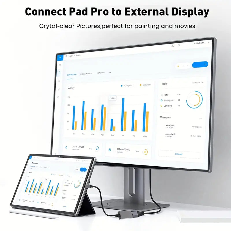 USB-C-auf-HDMI- Typ-C Auf HDMI-Buchse-Adapter Adapter, TECHTOBOX 4K