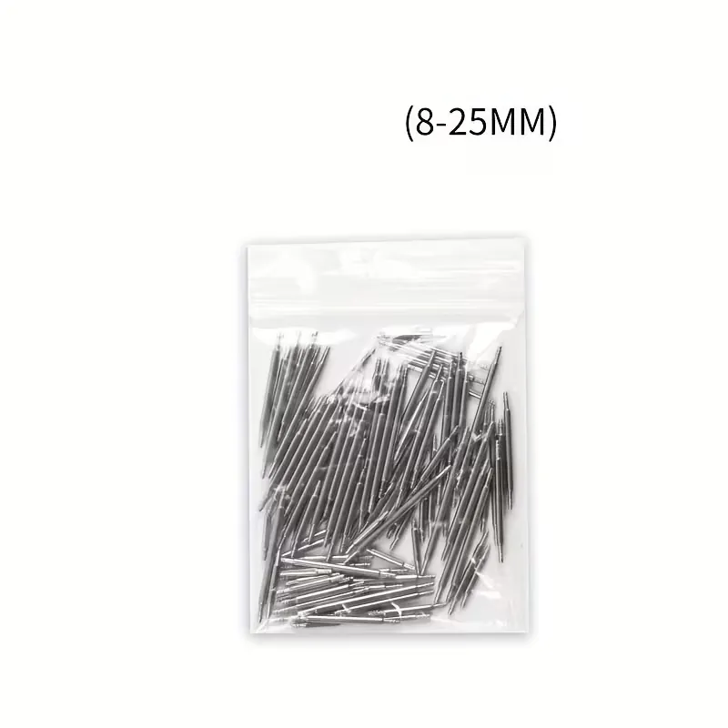 Elektroniktrade 108 x Edelstahl-Druckerknöpfe, 8 mm bis 25 mm, geeignet für Uhrenarmband-Reparatur Elektroniktrade Switzerland