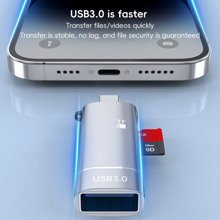 elektroniktrade 2-in-1-Adapter für Typ-C-auf-USB- und TF-Kartenleser, Type-C to USB and TF Card elektroniktrade Switzerland