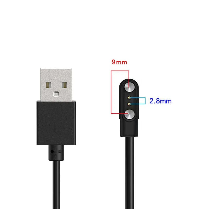 Elektroniktrade 2-Pin USB Ladeadapter Kabel für Smartwatch Elektroniktrade Switzerland