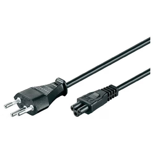 elektroniktrade 3-pol Laptop CH Netzteilkabel, 230 Volt auf 3-pol "Mickey Mouse" 1,2 m, Schwarz elektroniktrade Switzerland