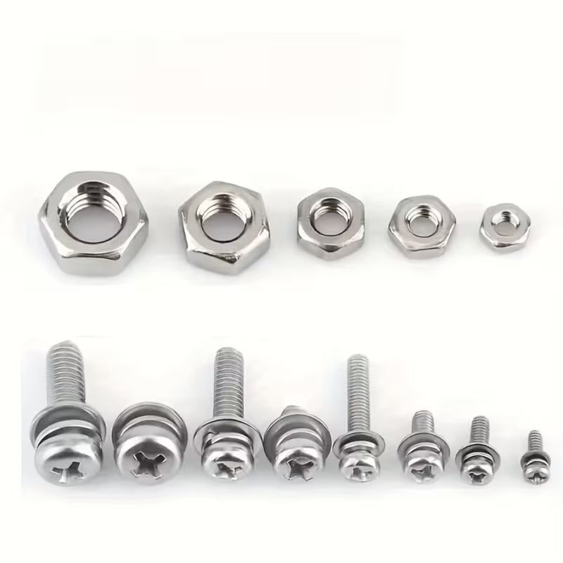 Elektroniktrade 320-teiliges Sechskant-Muttern- und Schraubenset - M2, M2,5, M3, M4, M5 Elektroniktrade Switzerland