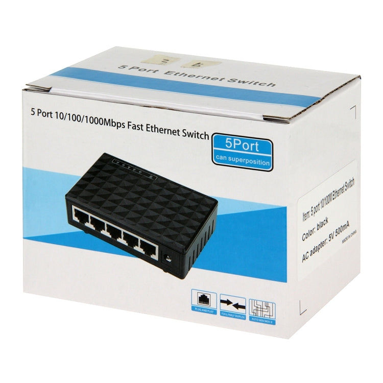 Elektroniktrade 5-Port 10/100/1000 Mbit / s Ethernet Desktop Switch Elektroniktrade Switzerland