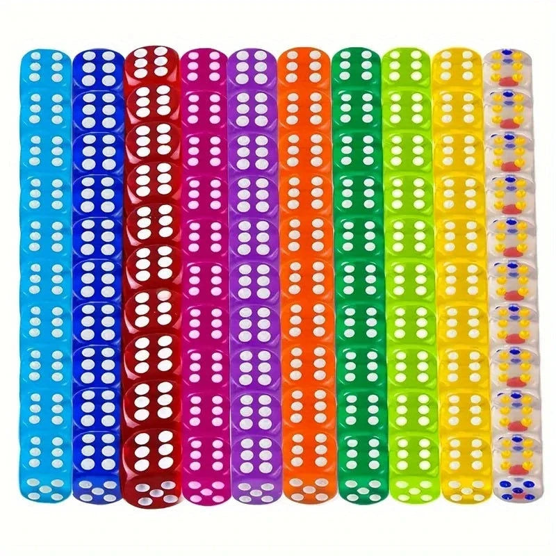 Elektroniktrade 50-teiliges Set aus Acrylwürfeln in verschiedenen Farben, 6-seitig Elektroniktrade Switzerland