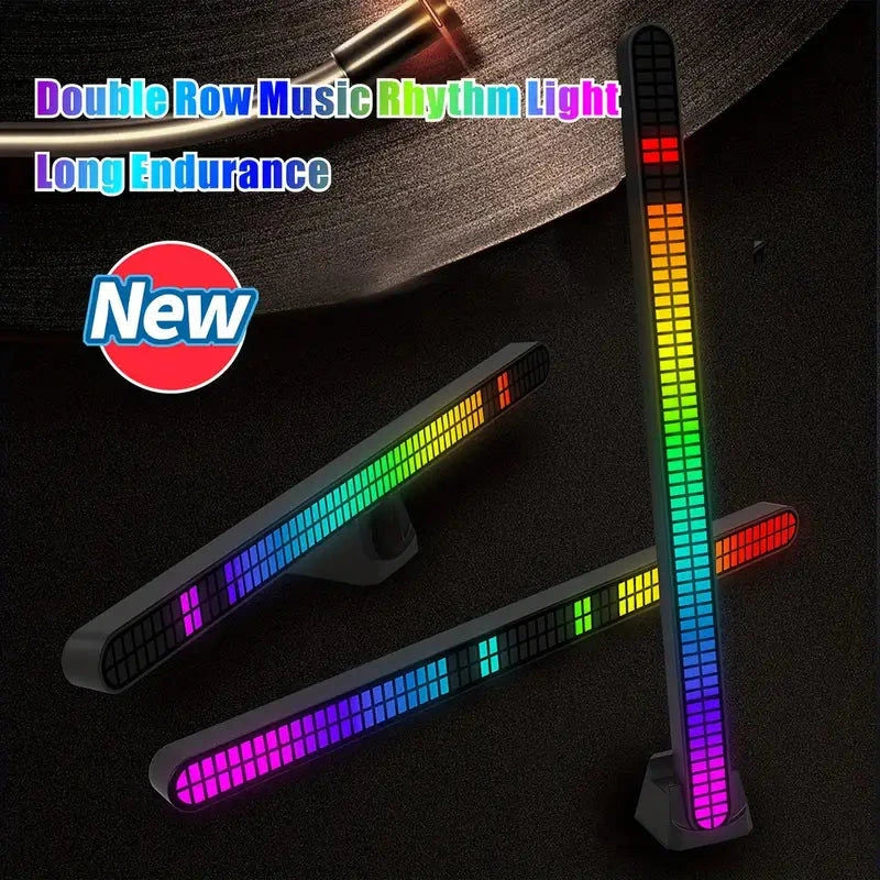 Elektroniktrade 64-Bit-RGB Sprachgesteuerte LED Pegelanzeige mit USB-C/Akku Elektroniktrade Switzerland